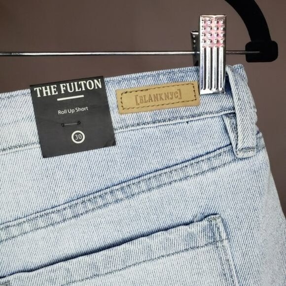 NWT BLANKNYC  The Fulton Light Wash Denim Shorts 30 - Picture 7 of 15